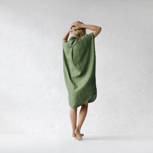 Lniana sukienka Rei khaki