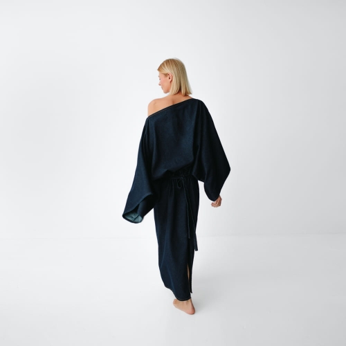 Sukienka Kiko denim granat
